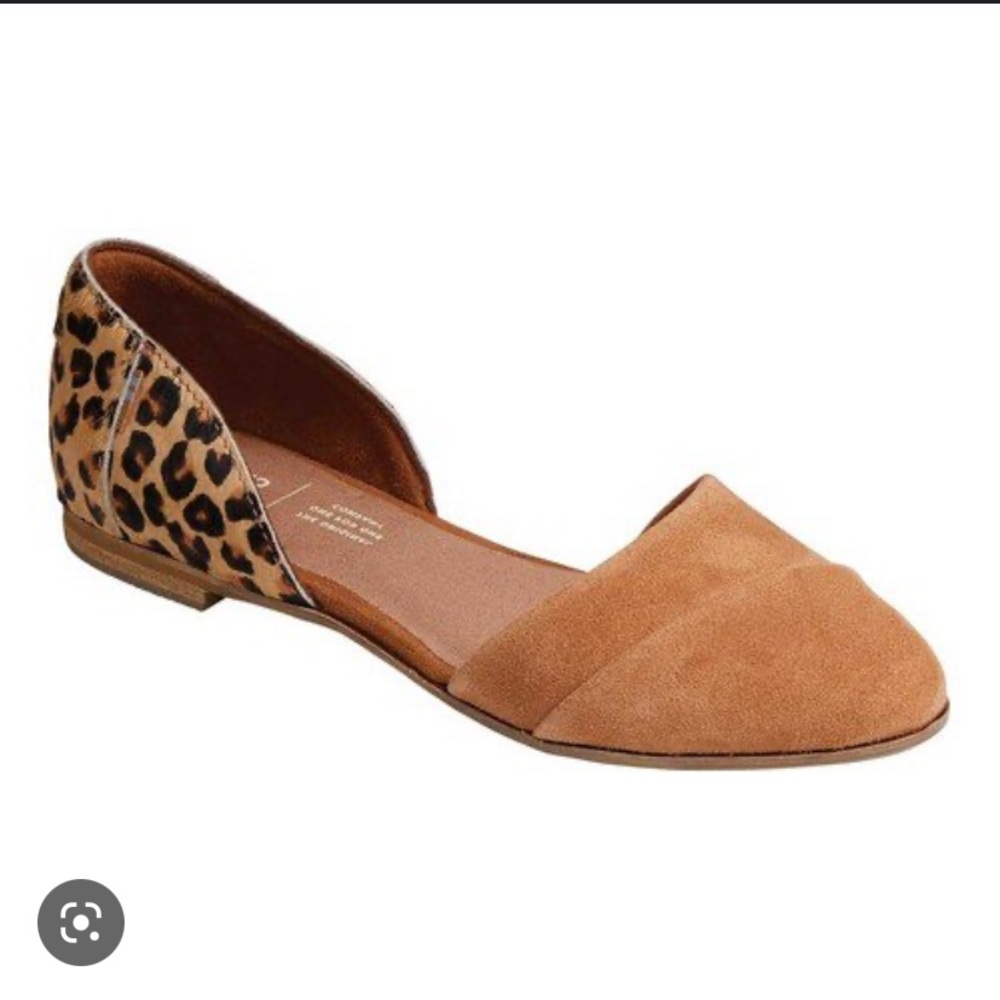 TOMS Jutti d’Orsay leopard flats